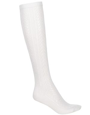 Hvite Oktoberfeststrømper i Bomull