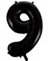 JUMBO Svarte Tallballonger 0-9 - 86 cm