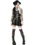 Gothic Schoolgirl - Svart og Hvitt Skolejente Kostyme - Large