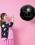 Svart Boy or Girl? Ballong med Rosa Konfetti 1 meter