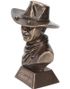 John Wayne - Bronsefarget Byste 18 cm