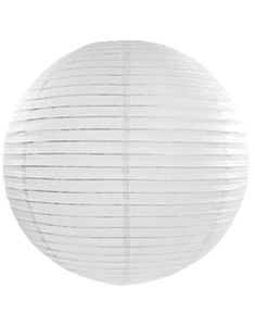 Hvit Papirlanterne / Papirlykt 20 cm