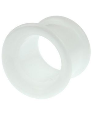 Hvit Pyrex Piercing Tunnel