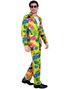 UV Glow Tropisk Kostymedress til Herre - Large