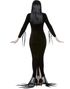 Lisensiert Addams Family Morticia Kostyme med Parykk