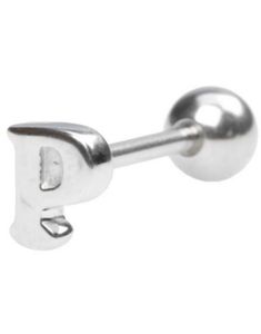 Tungepiercing med Bokstaven P