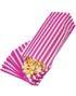 500 stk Stripete Rosa Retro Godteposer i Papir 25x11 cm - Hel Eske