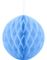 Himmelblå Honeycomb Ball VELG STØRRELSE 10-40 cm