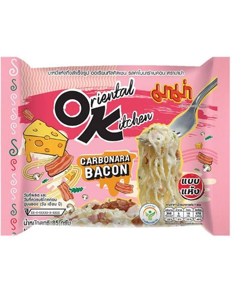 MAMA Oriental Kitchen Instant Noodles Carbonara Bacon 85g (Thailand)