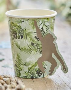 8 stk Jungelkopper med Pop-Up  266 ml - Let's Go Wild!