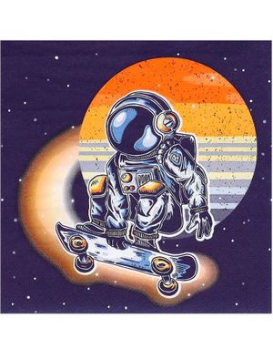 20 stk 3-Lags Servietter 33x33 cm - Astronaut Party