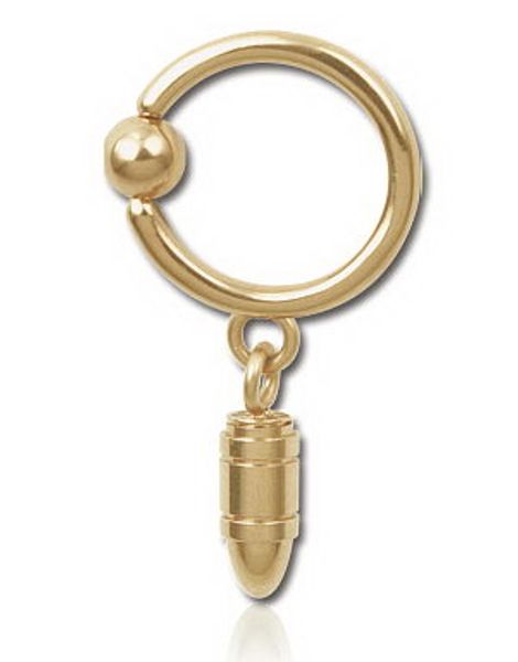Hengende Patron Bronze - 1.6 x 12 mm BCR Piercing