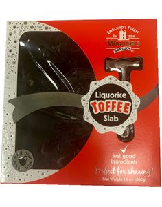 Walkers Toffee Liquorice Slab Toffee - Gavepakke med Lakris og Metallhammer 400 gram