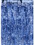 Blått Metallisk Dørforheng 250x90 cm