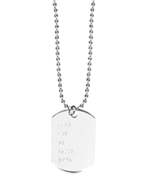 Militærsmykke med ID-tag