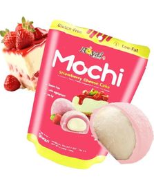Royal Family Mochi Strawberry Cheesecake - Mochi med Jordbær Ostekake 180 gram (Taiwan)