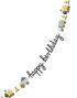 Happy Birthday Banner 2 Meter med Konstruksjons Kjøretøy Motiv 