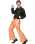 Glitrende Holografisk Sleng Bukse - Orange