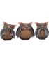 Hear No Evil, See No Evil - 3 stk Flaggermusfigurer 8 cm