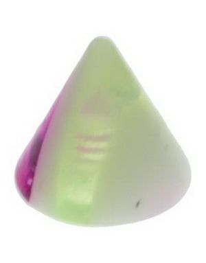 Marble Spike Green and Purple - 3 mm Akrylkule til 1,2 mm stang