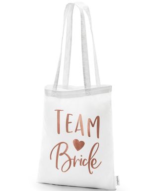 1 stk Team Bride - Tote Bag/Bærenett 42x39 cm