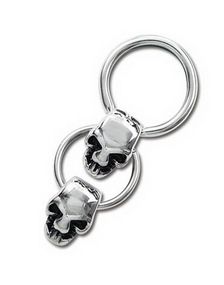 Double Skull BCR Piercing - 1.6 x 12 mm