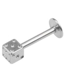 Labret Piercing med Terning