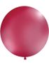 BURGUNDERRØD Pastellfarget Rund JUMBO Ballong 1 meter