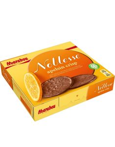 Marabou Noblesse Appelsin - Tynne Runde Melkesjokoladeplater med Appelsin og Crisp 150 gram
