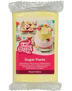 Funcakes Fondant - Pastel Yellow / Pastellgul 250 gram
