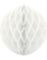 Hvit Honeycomb Ball VELG STØRRELSE 10-40 cm