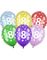 Flerfargede Tallballonger 1-80 - 30 cm
