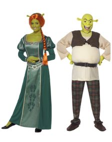 Parkostyme - Fiona og Shrek Lisensierte Kostymer