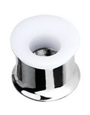 Piercing Tunnel med Hvit Kant Ytterst