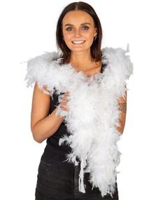 Feather Boa Hvit 150 cm