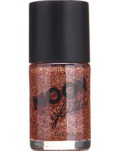 Rosé Gullfarget Neglelakk med Holografisk Glitter