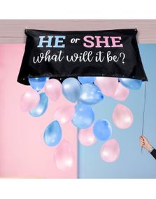 Gender Reveal Kit Pose med Ballonger