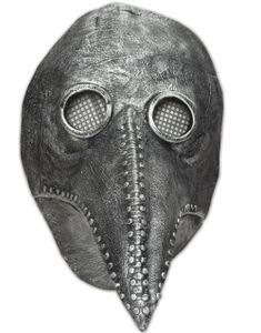 Grå Plague Doctor Maske