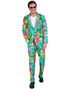 UV Glow Kostymedress med Tropisk/Flamingomotiv til Herre