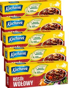1785456000_112 Pakker med Kucharek Beef Bouillon - 12x12 stk Biff Buljongterninger 1,44 kg (Polen)