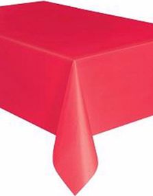 Rød Plastduk 137x274 cm