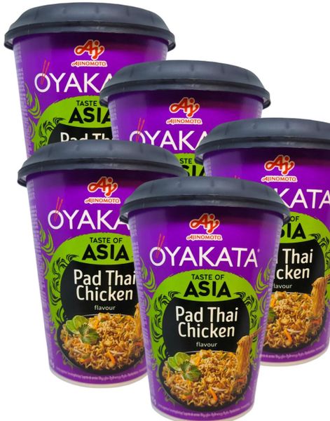 8 stk Aj Oyakata Pad Thai Chicken Flavour Noodle Cup - Hel Eske 744 gram (Japan)