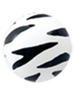 Zebra - Hvit og Svart Akrylkule