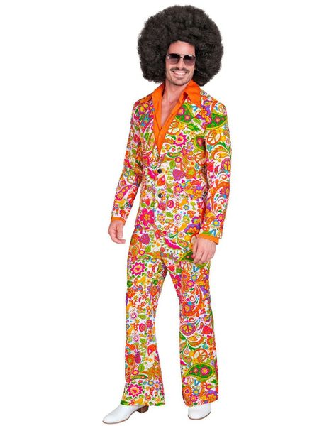 60's Blomstrete Hippie Kostymedress til Herre