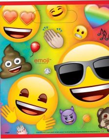 8 stk Godteposer - Emoji Motiv