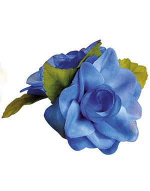 Hårspenne med Blå Blomst