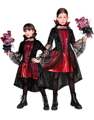 Elegant Vampyr Kostymekjole til Barn 
