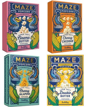 Taste Them All - Maze Popcorn - Fire Smaker - Pakketilbud
