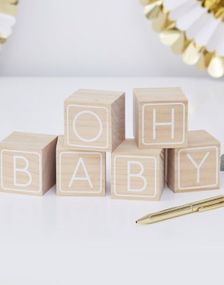 Bygge Minner Fra Babyshower - Treklosser - Oh Baby