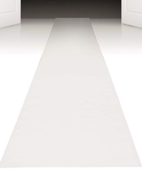 450x60 cm Hvit Løper - VIP Party